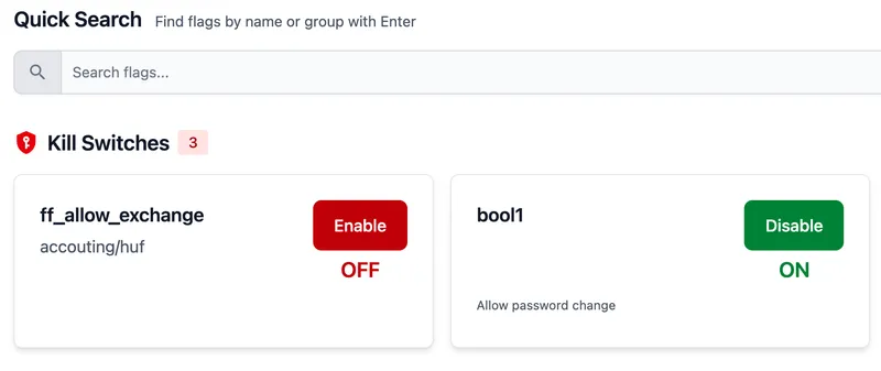 Kill Switch Interface